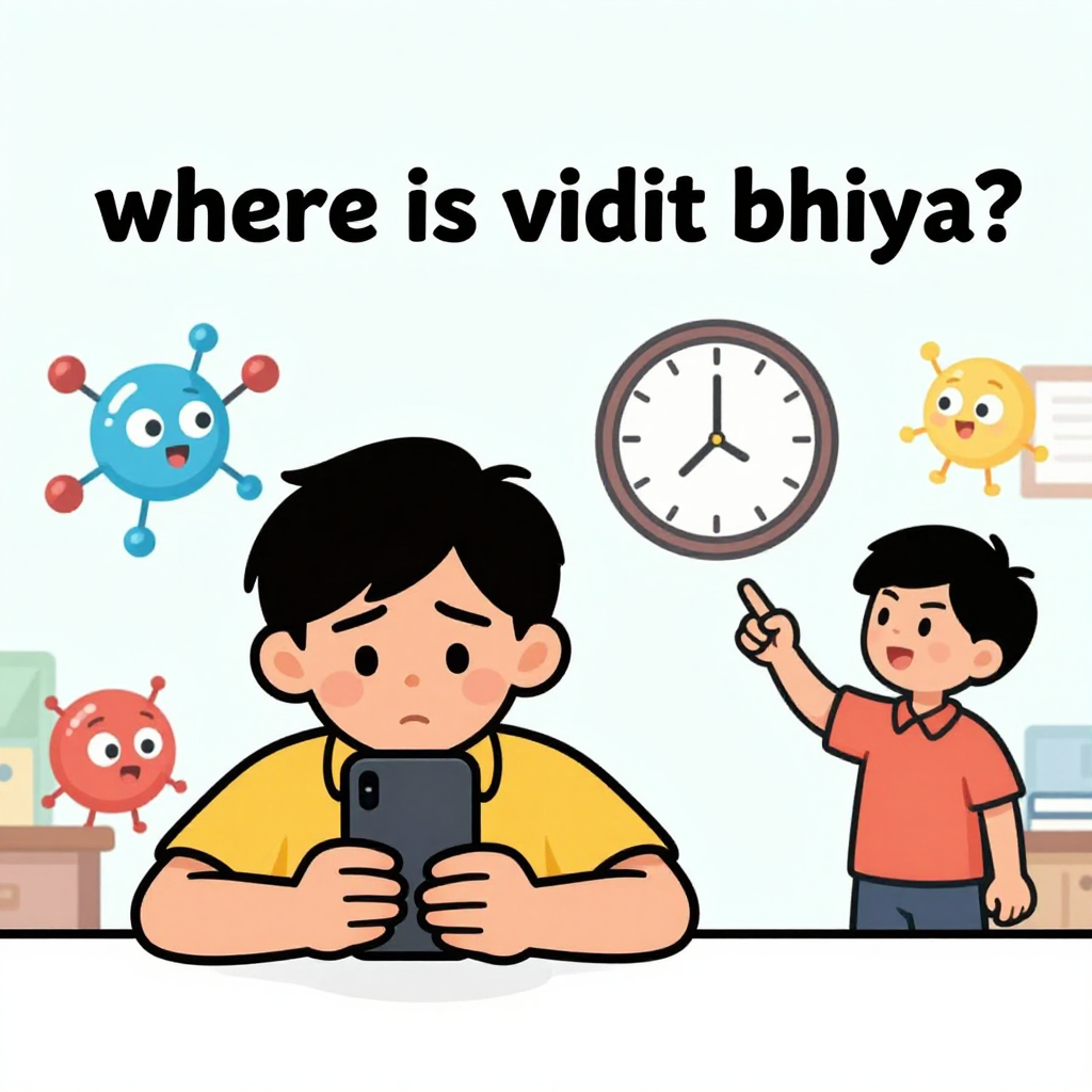 finding a friend's whereabouts meme about vidit bhiya kha hai
